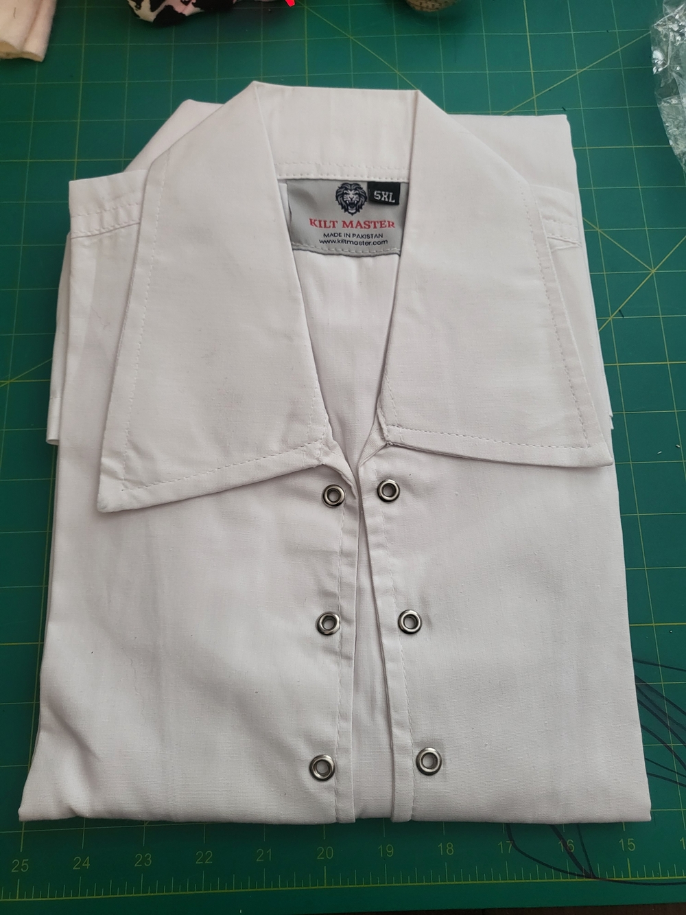 Kilt Master White Utility Shirt